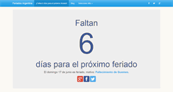 Desktop Screenshot of feriadosargentina.com